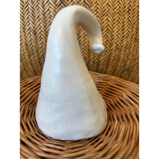 White Vintage Brutalist Sculpture in the Style of Astier De Villatte For Sale - Image 8 of 14