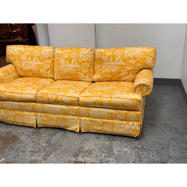 French Queen Size French Pierre Deux La Declaration Sleeper Sofa For Sale - Image 3 of 12