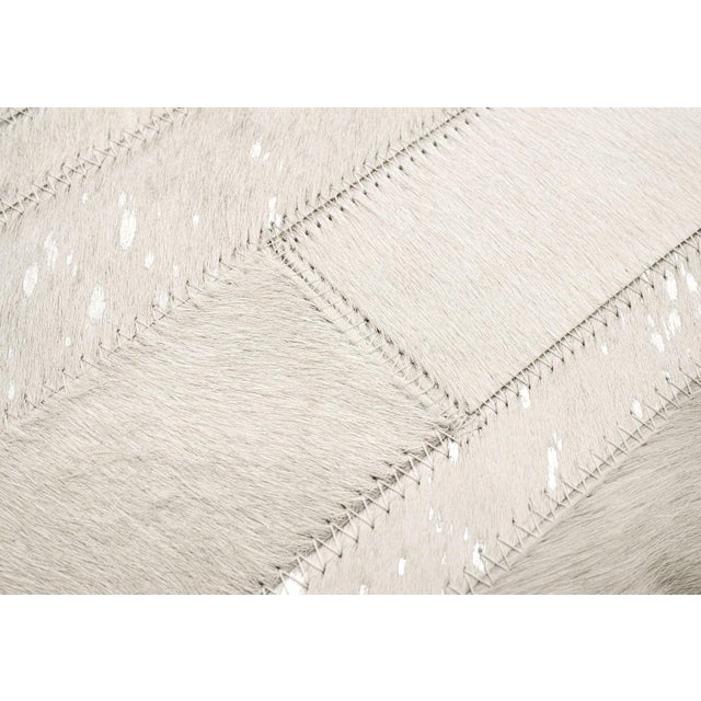 Farmhouse Canvello Genuine Cowhide Leather Decorative Throw Pillow With Feather Down Insert Included For Sale - Image 3 of 6