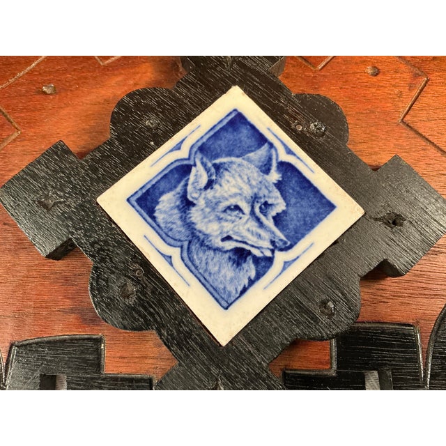 Walnut Eastlake Victorian Clock Shelf For Sale - Image 4 of 12