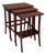 Edwardian Nesting Tables in Inlaid Mahogany, 1930s, Set of 3 For Sale