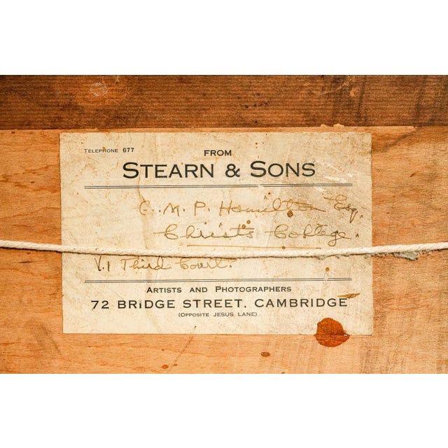 Fantastic Framed 1937 Christ’s College Cambridge Rowing Crew Photograph English Sporting Memorabilia University Preppy Home Decor For Sale - Image 13 of 13