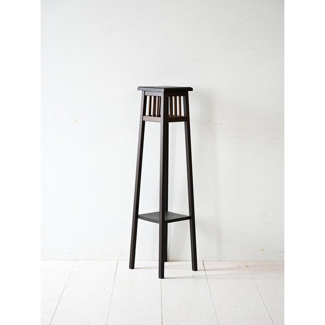 Vintage Swedish Wooden Pedestal, 1960s For Sale - Image 9 of 9