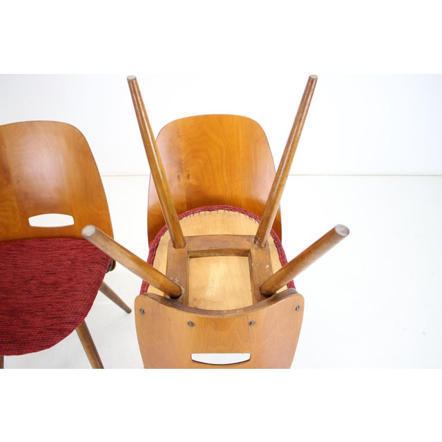 Dining Chairs attributed to Frantisek Jirak for Tatra, 1960s, Set of 4 For Sale - Image 14 of 15