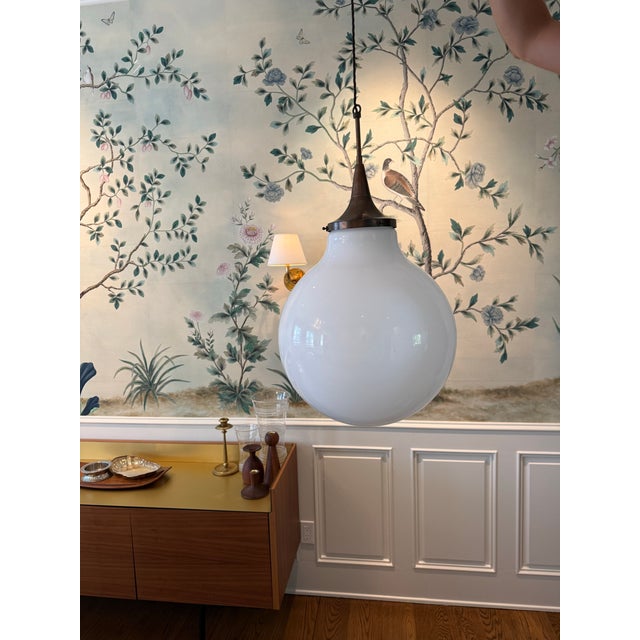 Opaline Pendant From Obsolete La For Sale - Image 4 of 5