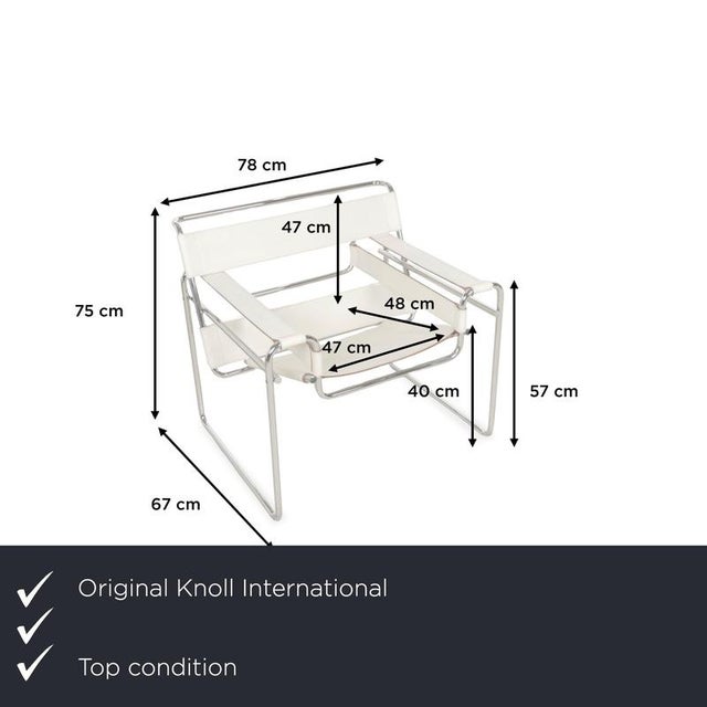The Knoll International Wassily armchair has a unique look. The Bauhaus style makes the chair look interesting and stylish...