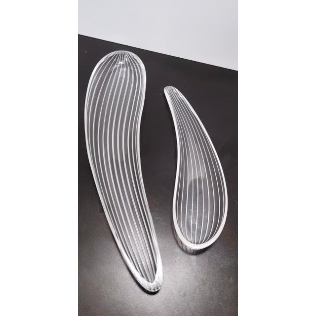 Vintage Sommerso Glass Centerpieces by Livio Seguso, 1970s, Set of 2 For Sale - Image 4 of 12