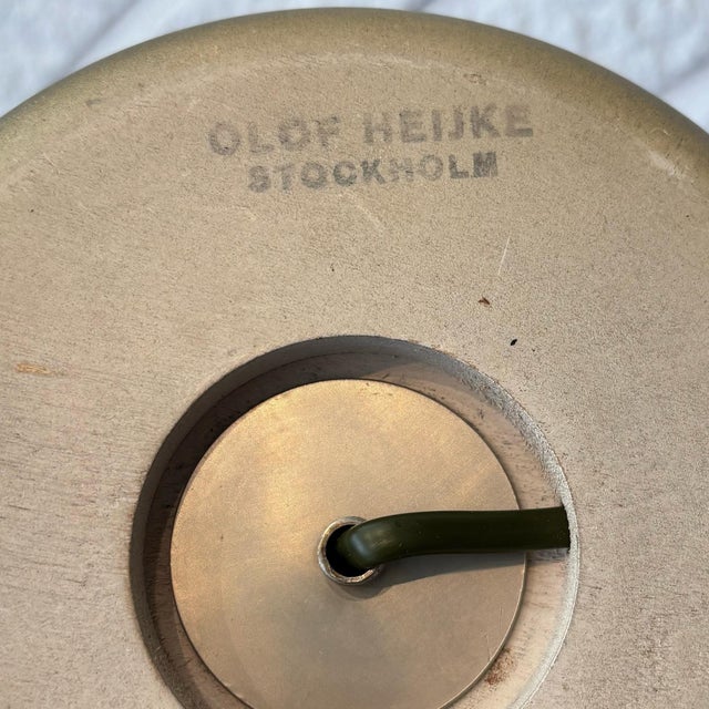 Swedish Modern Nautical Lifebuoy Table Lamp by Olof Heijke, Stockholm, 1940s For Sale - Image 9 of 10