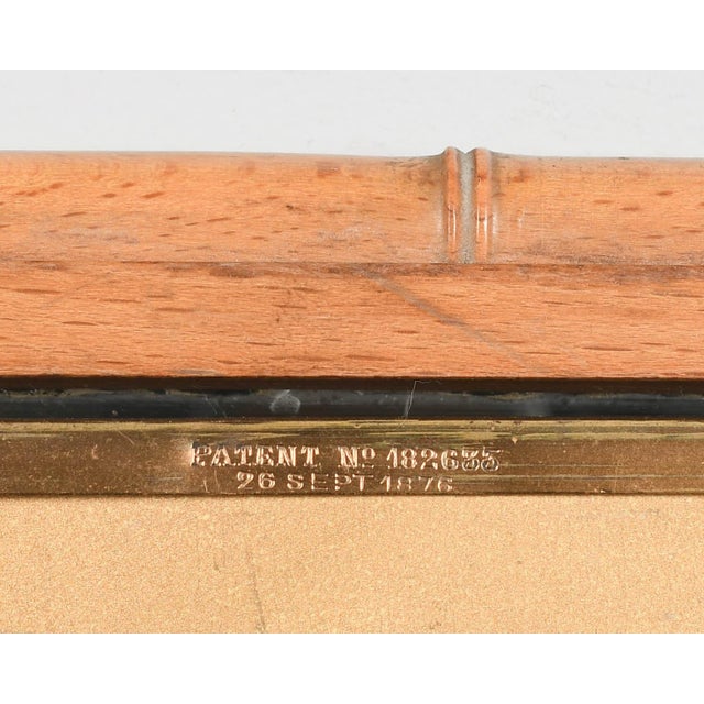 19th Century French Faux Bamboo Tri-Fold Mirror For Sale - Image 10 of 10