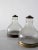 Metal Vintage Industrial Glass Pendant Light Shades - a Pair For Sale - Image 7 of 9