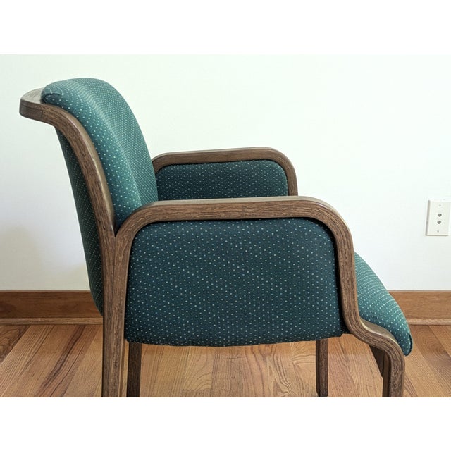 Green Thonet Bentwood Arm Chairs - A Pair For Sale - Image 8 of 11