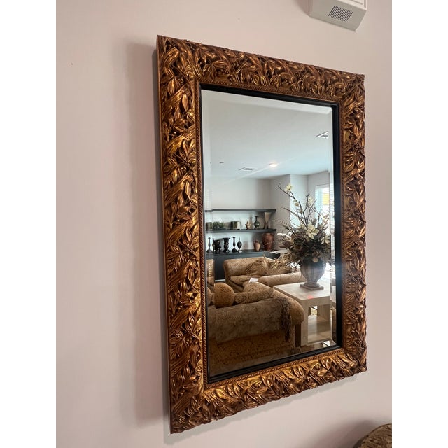 Pair of Custom Made Gold Mirrors — Can Be Sold as a Pair or Separately For Sale In New York - Image 6 of 13