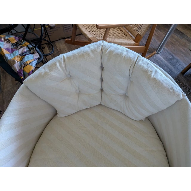 Mid Century Modern Barrel Club Lounge Chair Adrian Pearsall. (NO TAGS) Walnut base. Stunning. TAGS WAS REMOVED When RE...