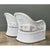 Vintage Lexington Braided White Rattan Lounge Chairs - A Pair For Sale - Image 9 of 12