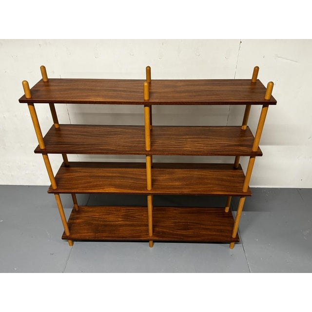 Mid-Century Modernist Teak Stick Wall Cabinet attributed to Willem Lutjens for Gouda Den Boer, 1950s For Sale - Image 17 of 18