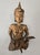 Thai or Burmese hand-carved wooden figures, representing celestial musicians, the sculptures feature a gold gilt finish,...