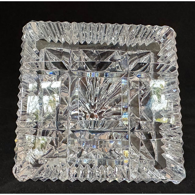 Glass 1970s Waterford Crystal Pyramid Paperweight For Sale - Image 7 of 12