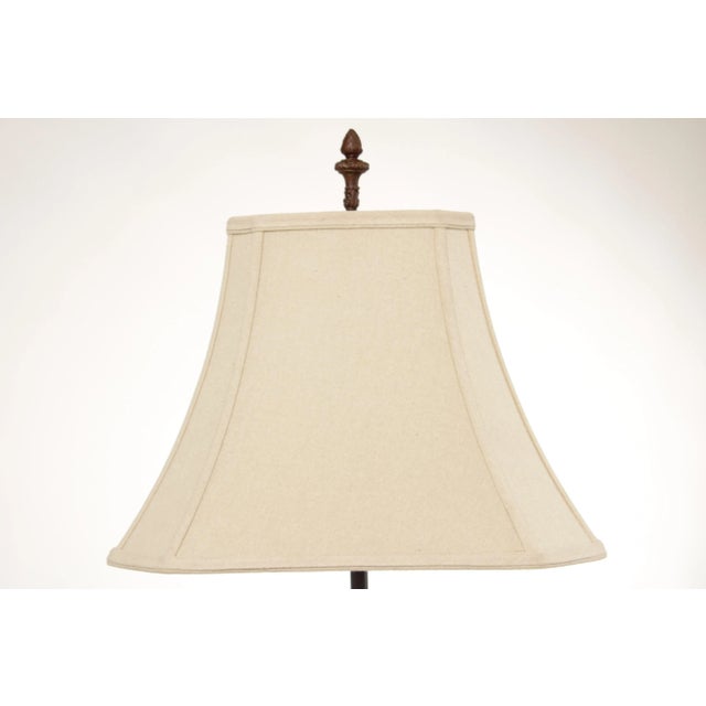 Antique French Art Nouveau Patinated Metal Table Lamp For Sale In Philadelphia - Image 6 of 12