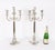 Antique Large Silver Plated Four Light Candelabra, Set of 2 For Sale - Image 18 of 18