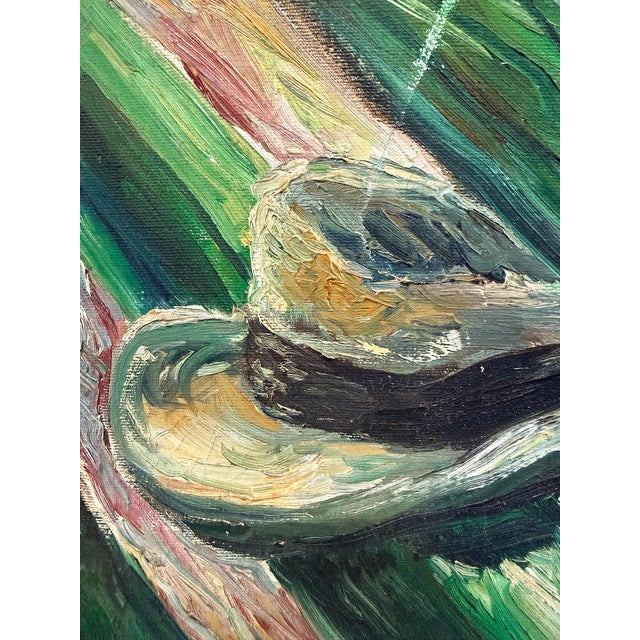 1940s Expressionist Impasto Oil Painting Signed r.l. Marshall For Sale - Image 10 of 11