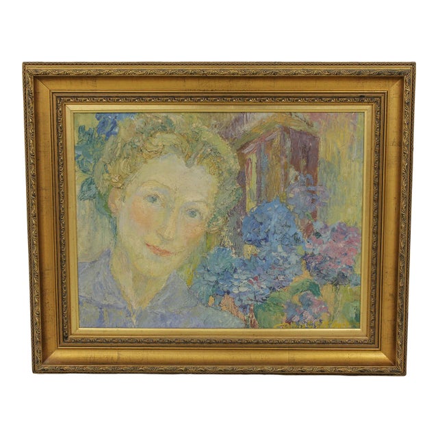 Cynthia McCRACKEN Signed Oil Painting on Board For Sale