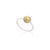 Metal 18k Gold Jewelry Set in Yellow Sapphire Diamond Pendant and Ring Size 7- 2 Pieces For Sale - Image 7 of 16