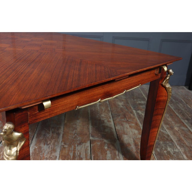 French Art Deco Rosewood Dining Table, 1925 For Sale - Image 13 of 18
