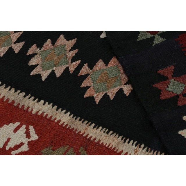 Textile Rug & Kilim’s Afghan Tribal Kilim in Blue With Medallions and Geometric Patterns For Sale - Image 7 of 7