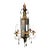 Vintage Chinoiserie Mirrored Chandelier For Sale