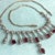 Traditional 1910s Antique Silver Gilt Zircon Garnet Necklace For Sale - Image 3 of 7