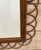 Rattan Loop Wall Mirror, Sculptural Bohemian Modern, Late 20th Century For Sale - Image 9 of 12