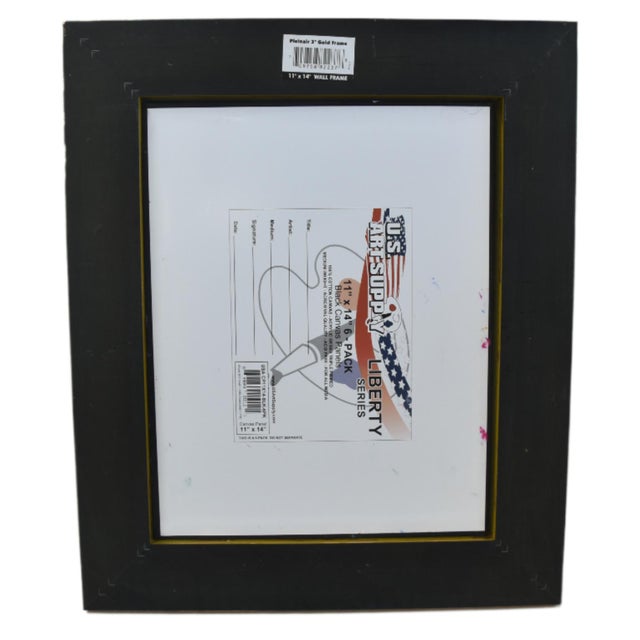 Chic Parisian Expressionism Woman Painting Including the Antiqued Gold Wood Frame For Sale - Image 4 of 5