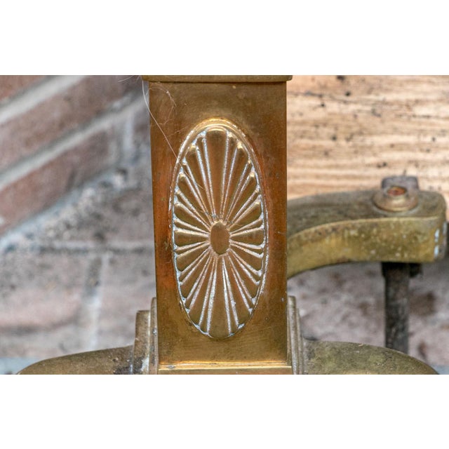 Metal A Wonderful Collection of Antique Brass Fireplace Accessories For Sale - Image 7 of 12