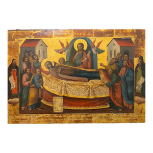 Icon " the Dormition of Mary " Ca. 1870