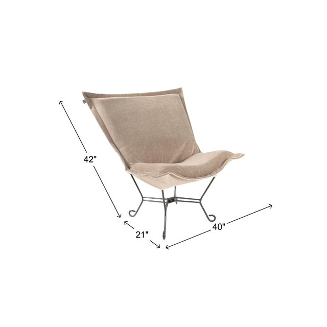 Brown Komodo Sand Puff Chair and Frame For Sale - Image 8 of 8