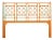 Lattice Back Headboard King - Orange For Sale