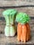 Vintage Glazed Ceramic Vegetables Salt and Pepper Shakers - Set of 2 For Sale - Image 12 of 12