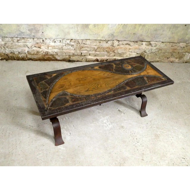 Brutalist Coffee Table, France, 1960s For Sale - Image 9 of 12