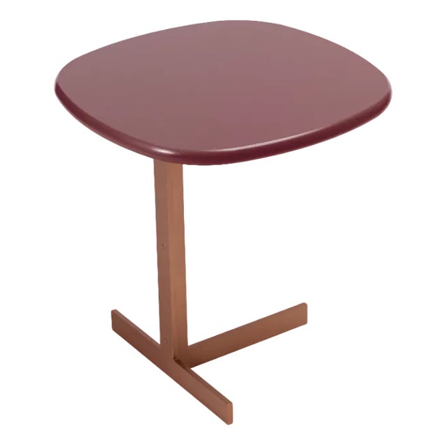Naturae Red Small Table by Angelettiruzza Design for Bottega Intreccio For Sale