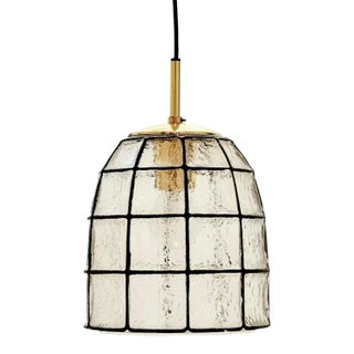 Mid-Century Modern Glass Pendant/Ceiling Light From Limburg, Germany, 1960s For Sale