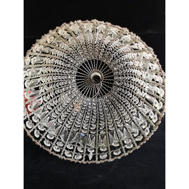 Vintage Glass Pendant Light, 1950s For Sale - Image 9 of 15