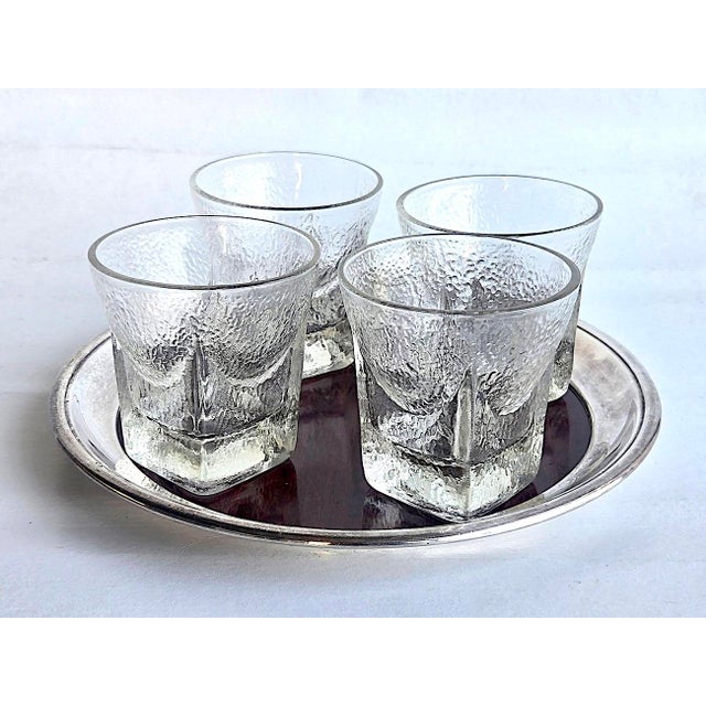 1960s 1960s Libbey Glass Textured St. Regis "On-the-Rocks" Tumblers, Set of 6 For Sale - Image 5 of 10