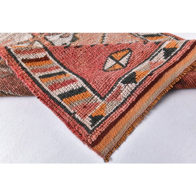 Vintage Runner Rug in Wool For Sale - Image 4 of 13