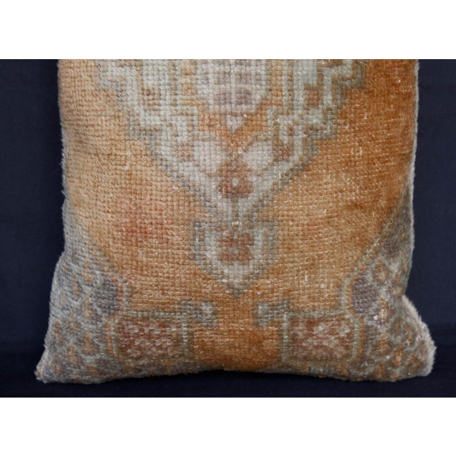 Textile Handmade Turkish Rug Throw Pillow Cushion -15'' X 30'' For Sale - Image 7 of 11