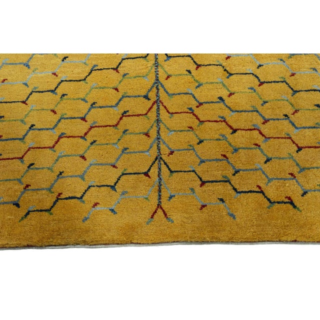 Hand-Knotted Gabbeh Loribaft Rug For Sale - Image 6 of 11