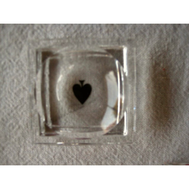 Cristalleries De Baccarat 1960s Baccarat Crystal Paying Card Symbols Nuts Dish For Sale - Image 4 of 10