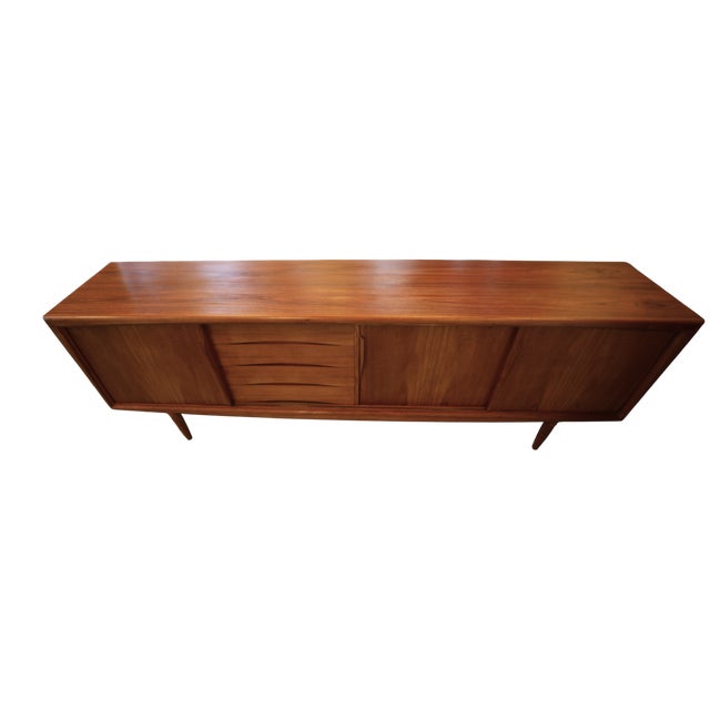 Vintage Sideboard in Teak by Axel Christensen for Omann Jun, 1960s For Sale - Image 4 of 18
