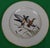 Sz: 10 1/2"D Lovely set of 7 hand-painted bone china dinner plates marketed/ sold by Abercrombie & Fitch Madison Avenue...