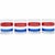 Vintage Set 4 Georges Briard Red White Blue Rocks Glasses July 4th Barware For Sale - Image 10 of 10