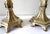 Gold Antique Neo-Gothic Gilt Bronze Candlesticks, Set of 2 For Sale - Image 8 of 14
